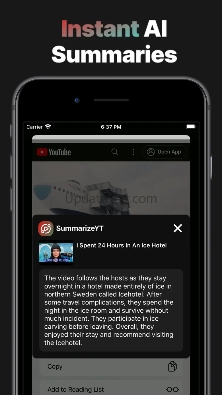 SummarizeYT AI YouTube Summary 1.1