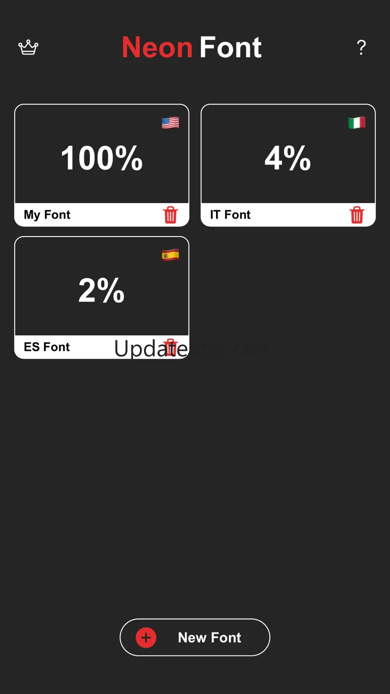 Neon Font: Keyboard Maker 1.3