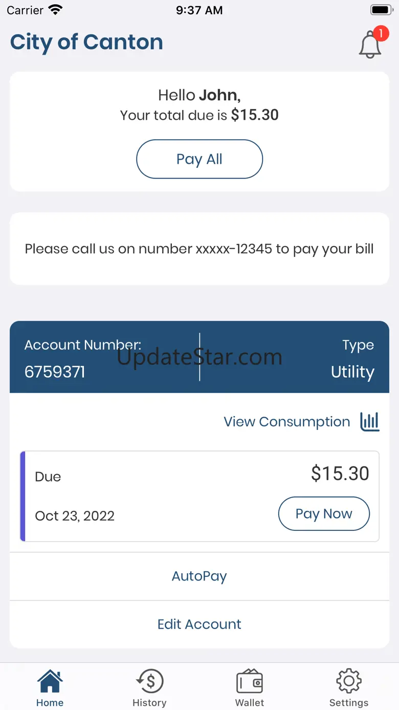 Canton City Utilities 2.0.0