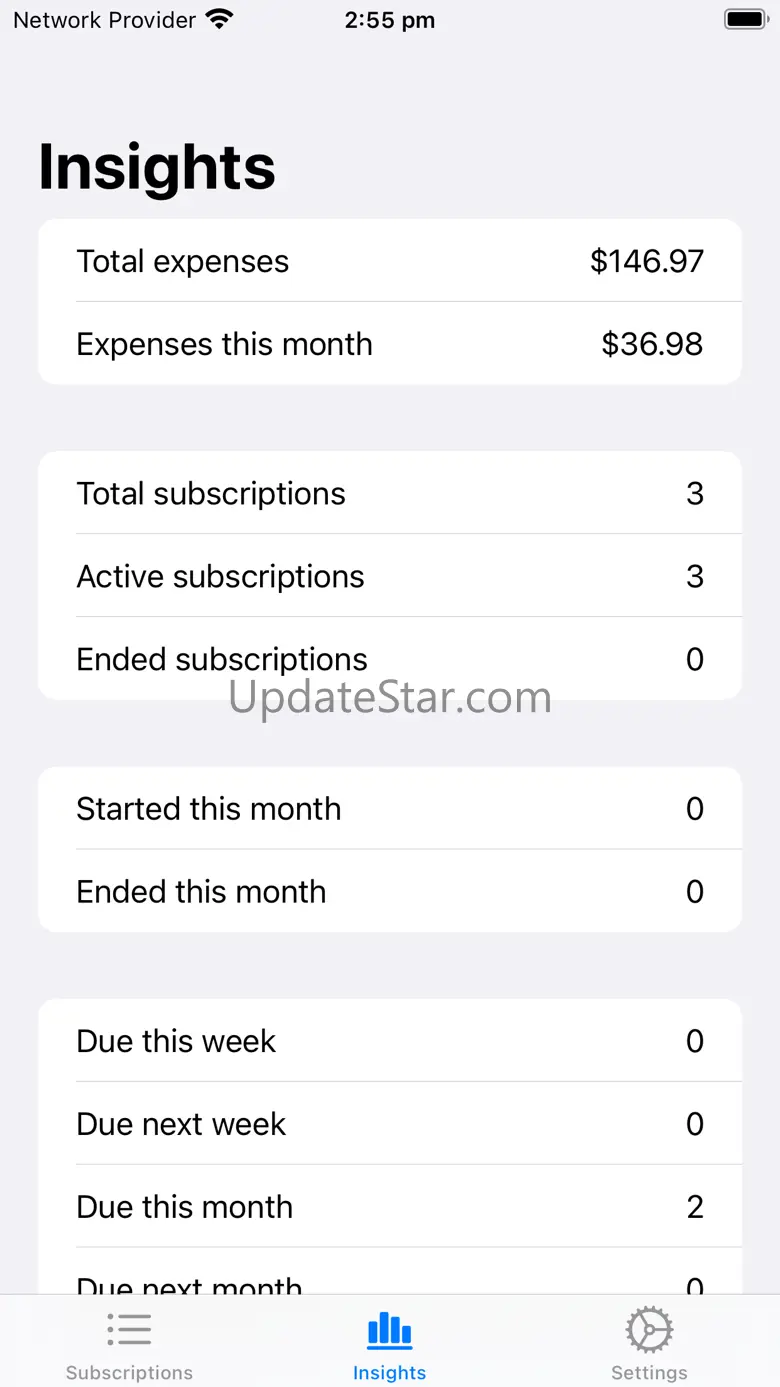 SubManager: Subscription List 1.2.13