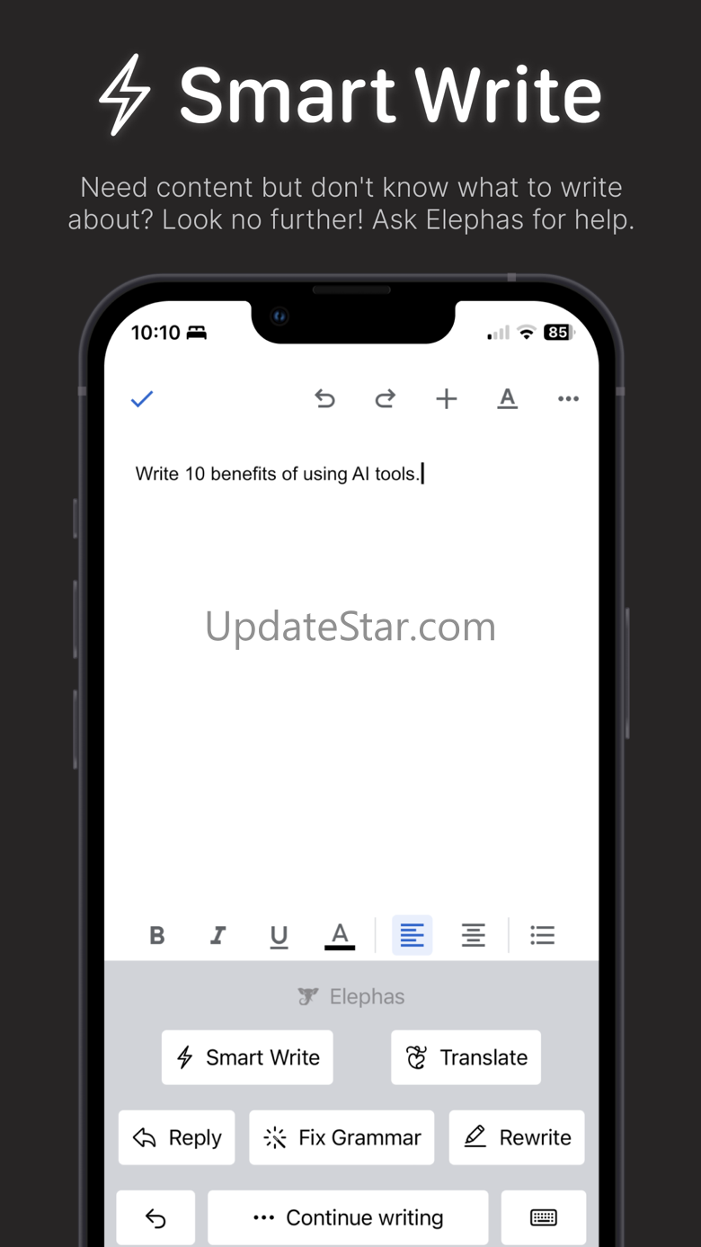 Elephas AI Writing Assistant 3.34