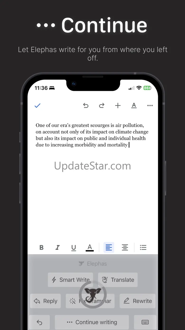 Elephas AI Writing Assistant 3.34