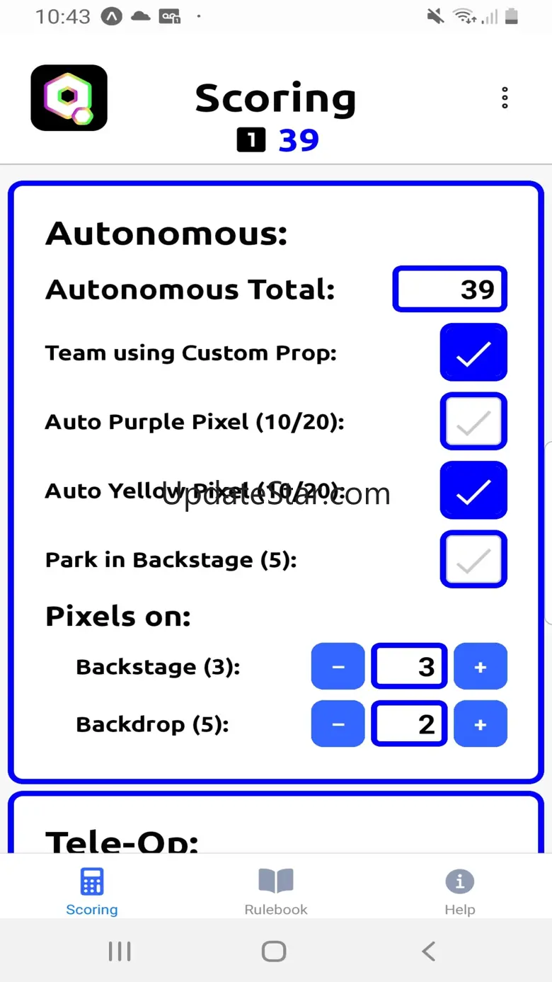 FTC CenterStage Scorer & Rules 1.2