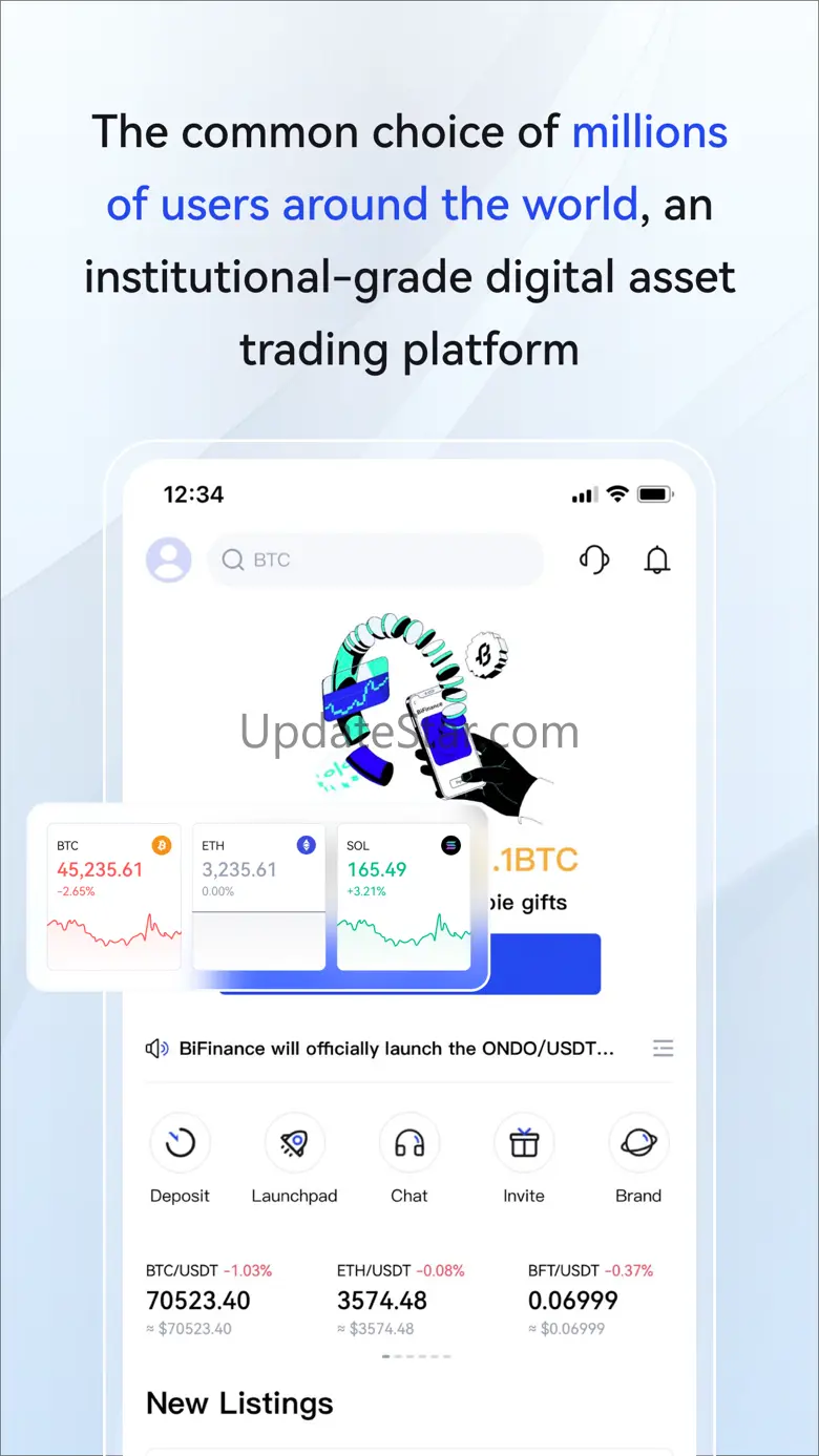 BiFinance : Buy BTC,ETH 2.3.3