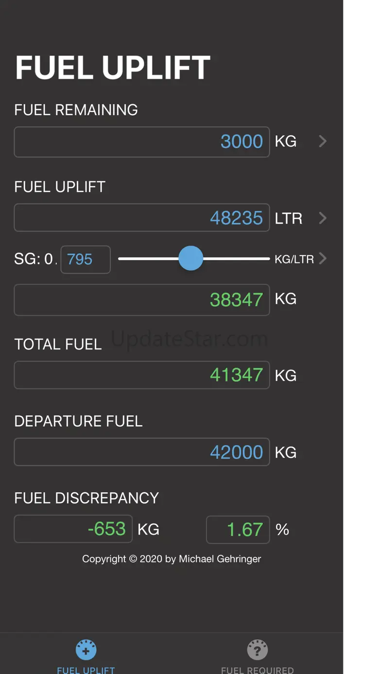Fuel Uplift 7.7