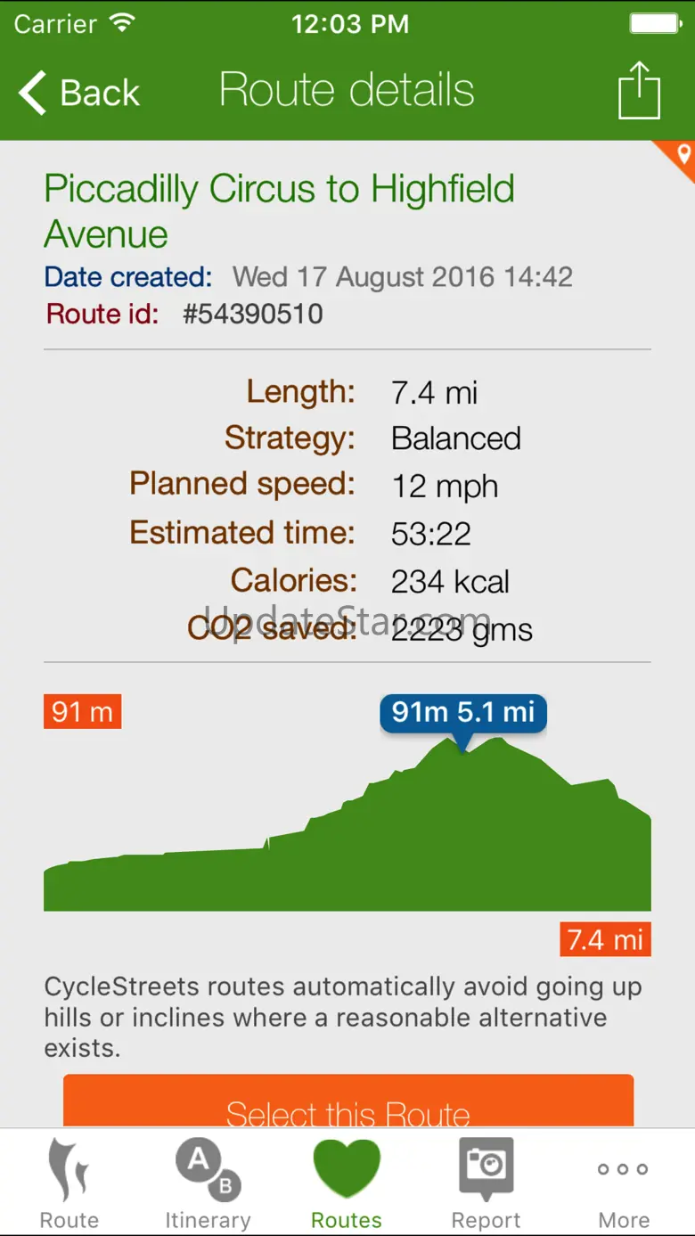 CycleStreets journey planner 3.10.2
