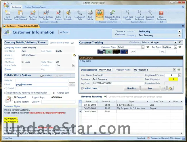 Instant Customer Tracker