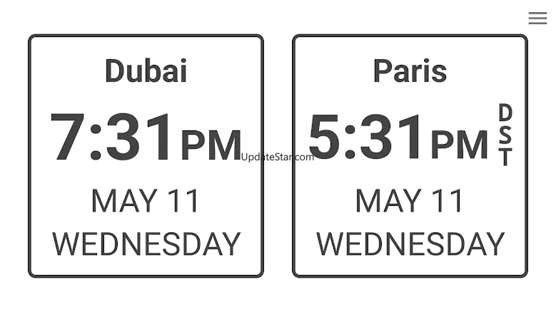 World Clock Dual Digital Clock 1.2