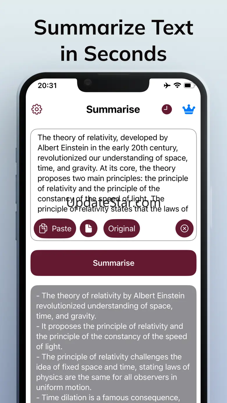 AI Summary Text Summarizer 1.0