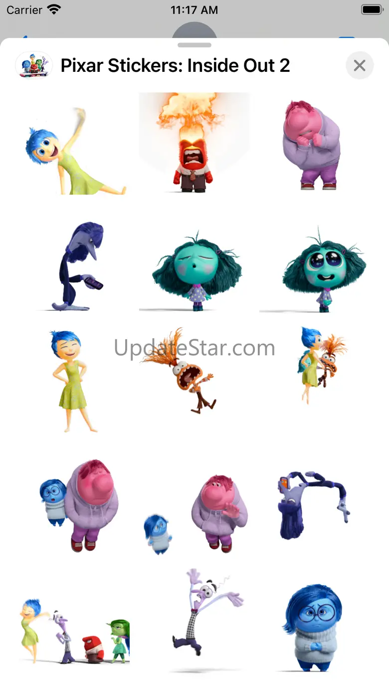 Pixar Stickers: Inside Out 2 1.0