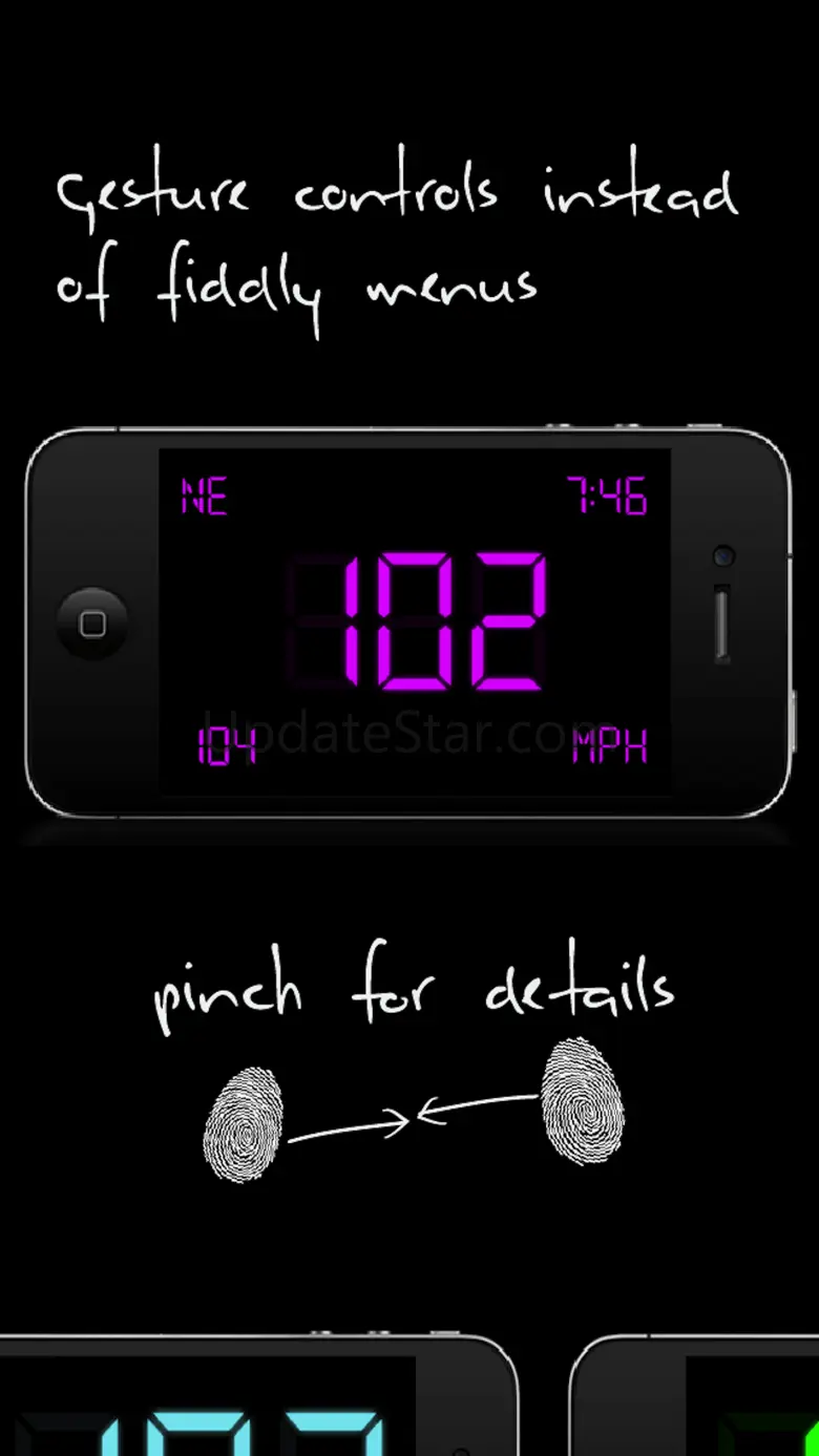 SpeedGlow Speedometer - Gesture Controlled Speedo 2.0.1