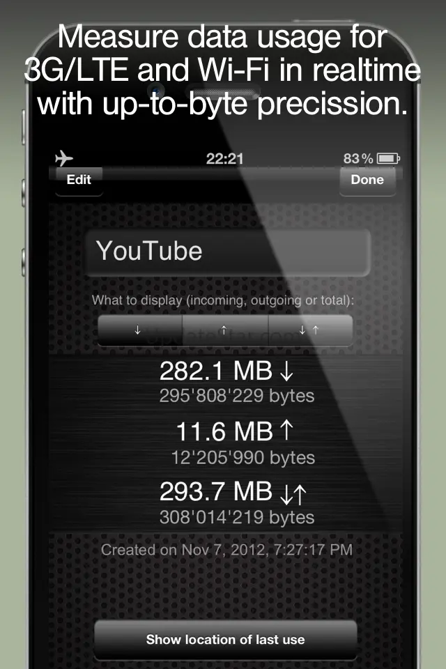 Download Meter - track Data Usage and avoid Data Plan Overage 3.2.8