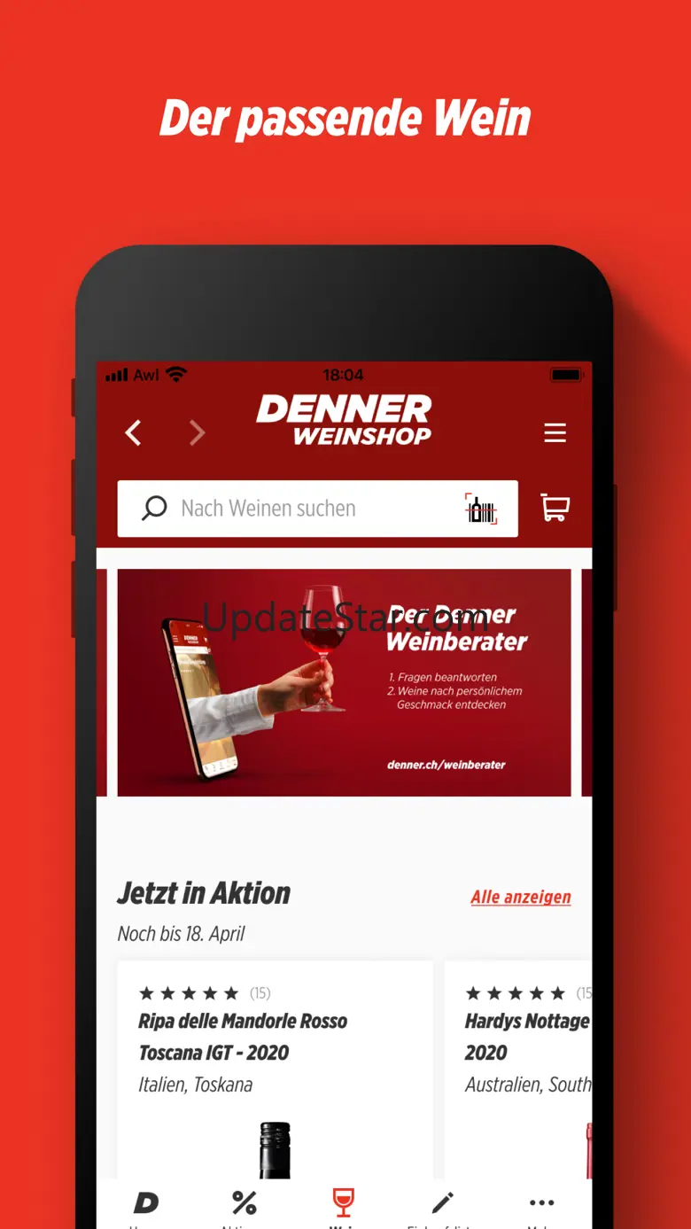 Denner – Aktionen und Weinshop 5.5.5