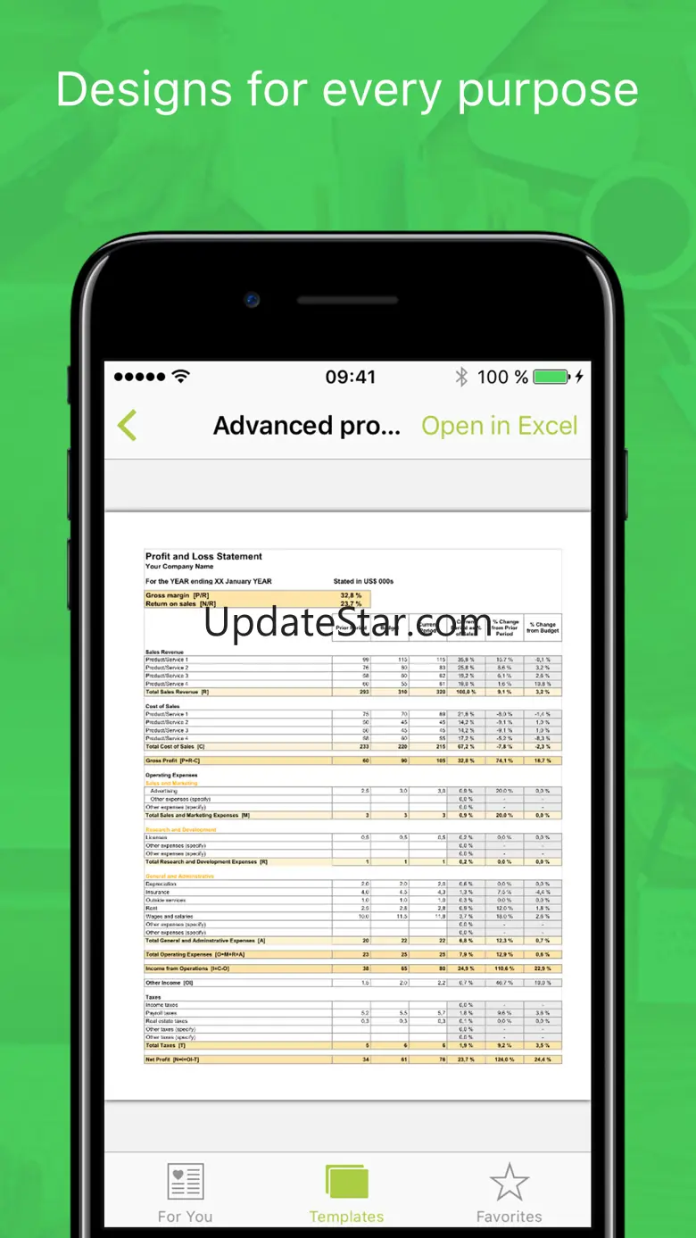Templates for Excel Pro 4.0