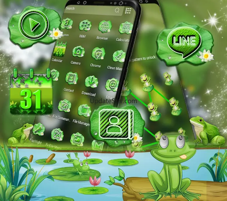 Cute Frog Launcher Theme 1.2