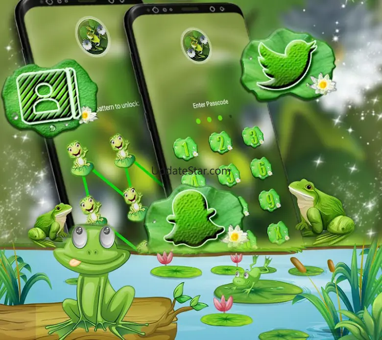 Cute Frog Launcher Theme 1.2
