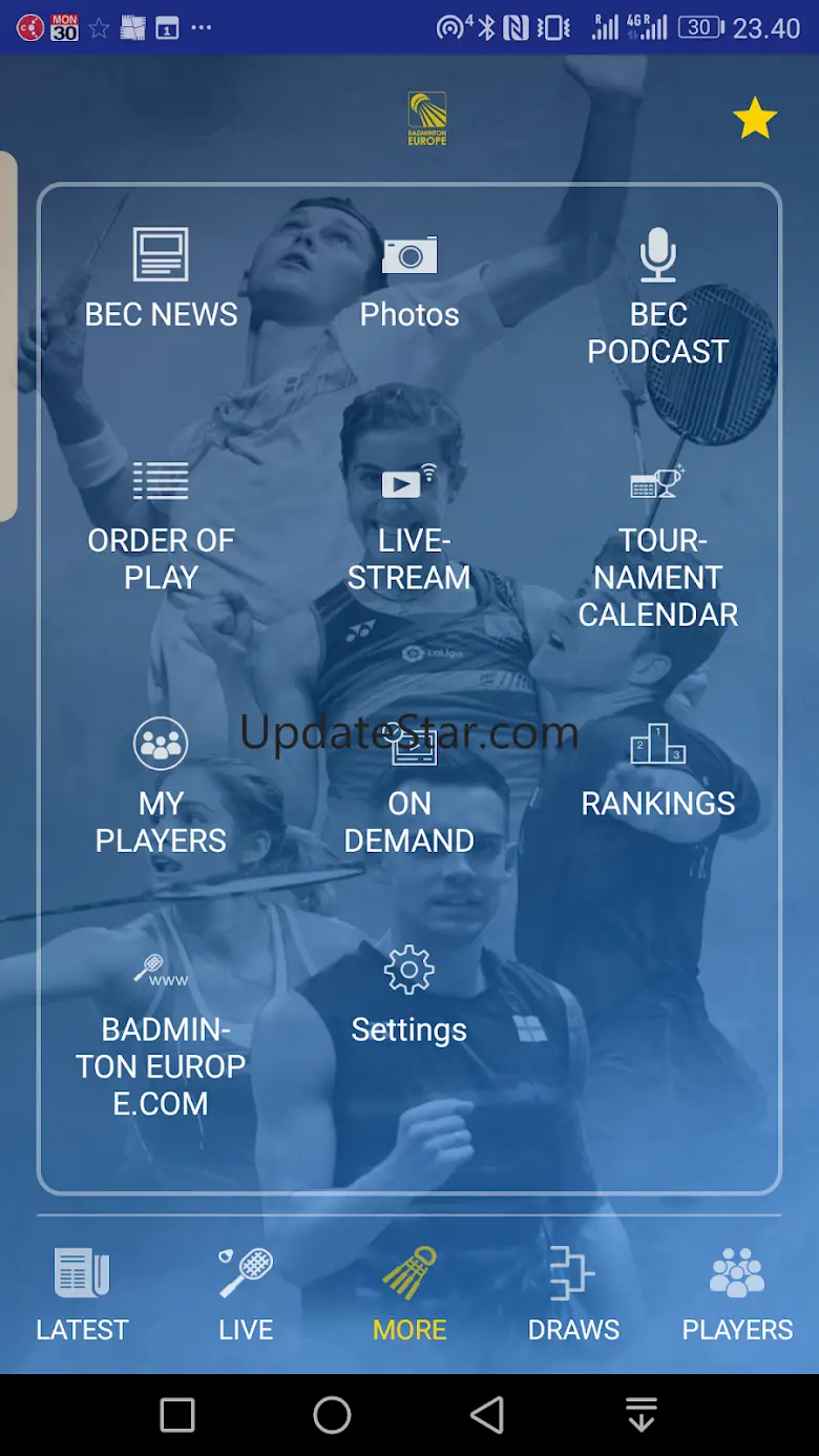 Badminton Live - rank & scores 2.1.2