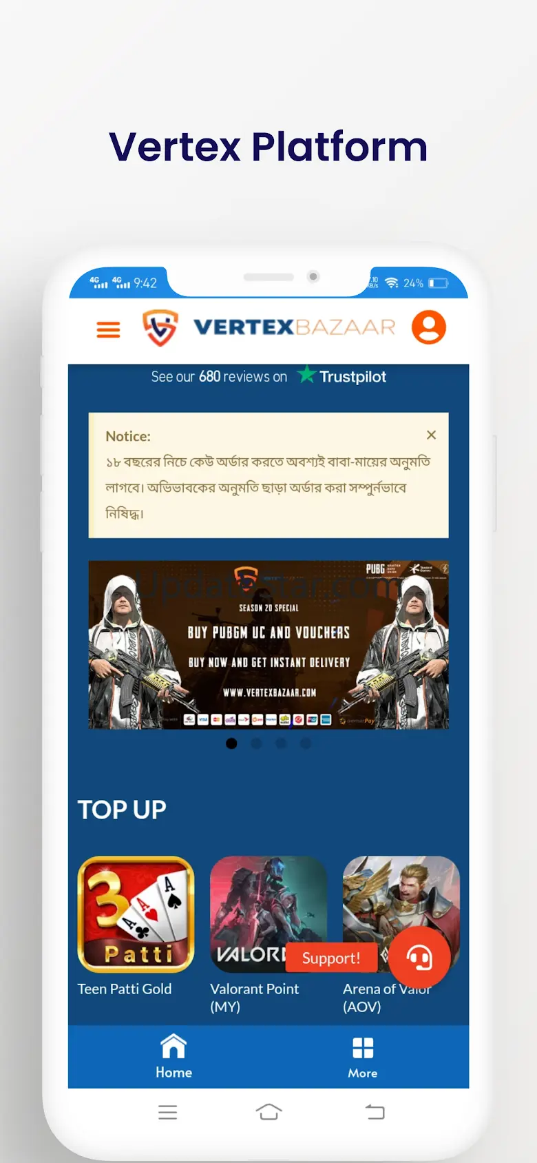 Vertex Bazaar -Topup&Gift Card 2.0.11