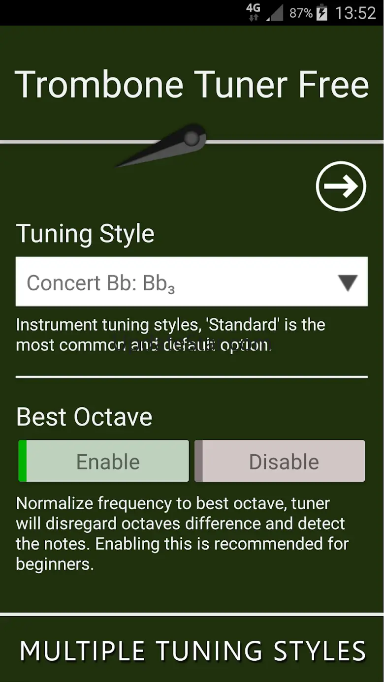 Trombone Tuner: Fast & Precise 12.0