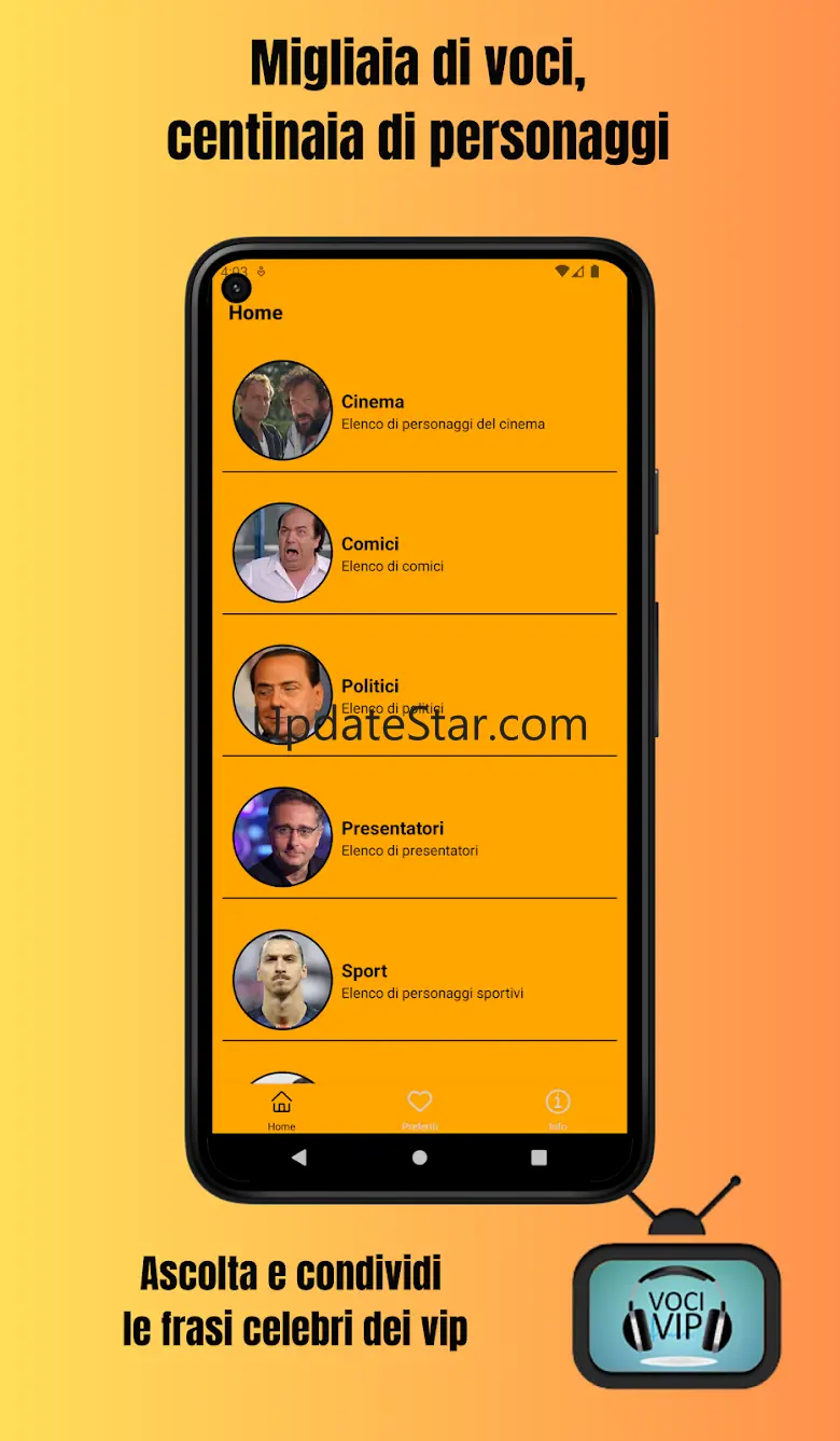 VociVip - Ascolta audio famosi 6