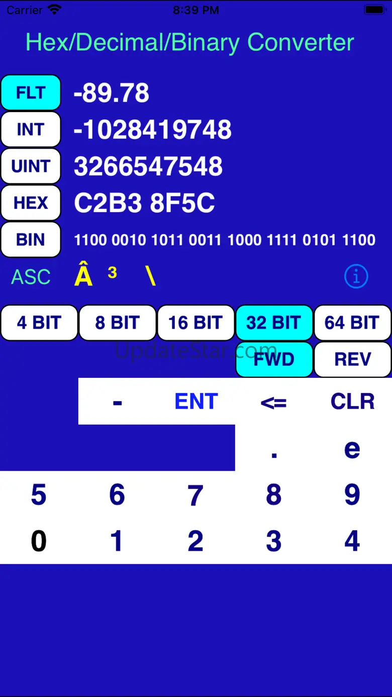 iConvert Hex Decimal Binary 1.03
