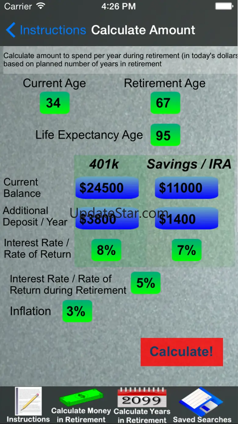 Easy Retirement Calculator 1.5