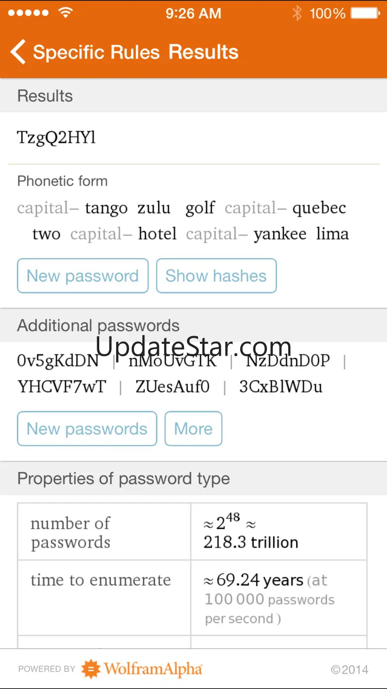 Wolfram Password Generator Reference App 1.3.1