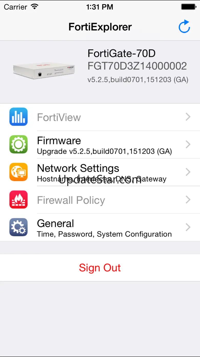 FortiExplorer Lite 2.1.0