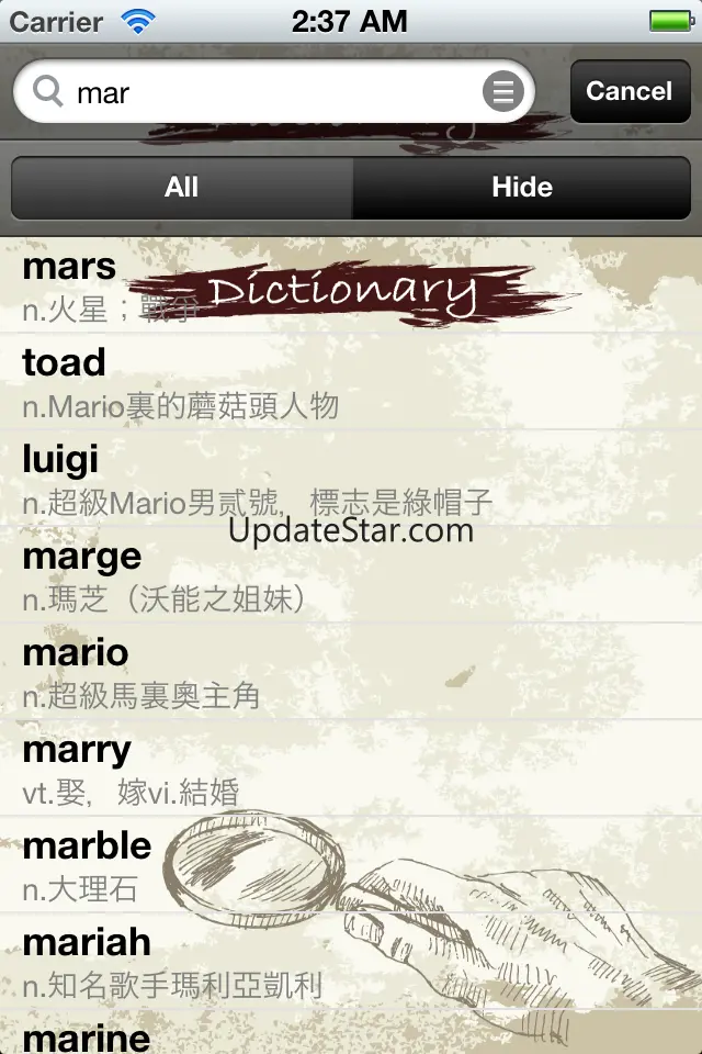 BingoInput - "helper, dictionary for Draw Something" 1.28
