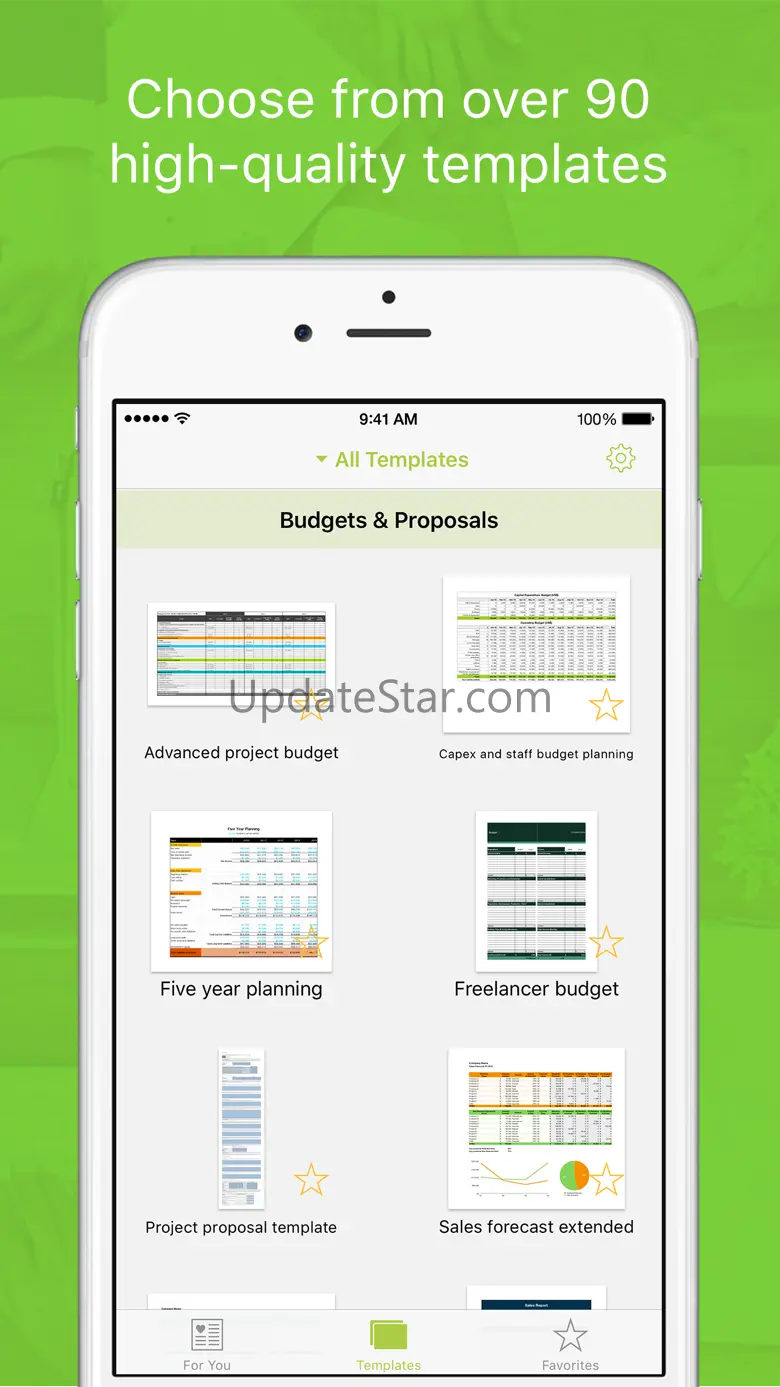 Templates for Numbers Pro 5.0