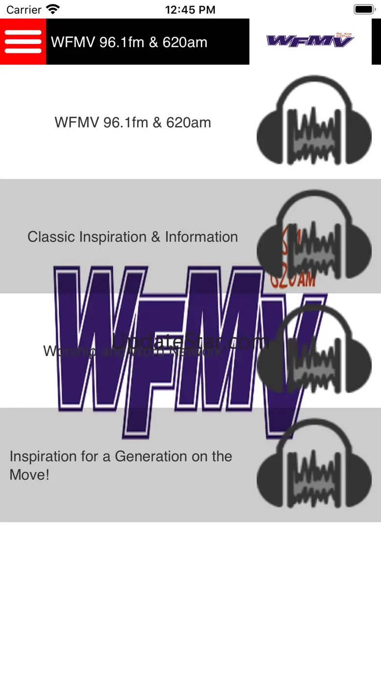 WFMV 96.1, 98.9. 107.1 & 620am 11.0.67