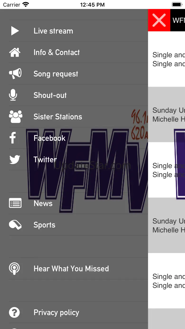 WFMV 96.1, 98.9. 107.1 & 620am 11.0.67