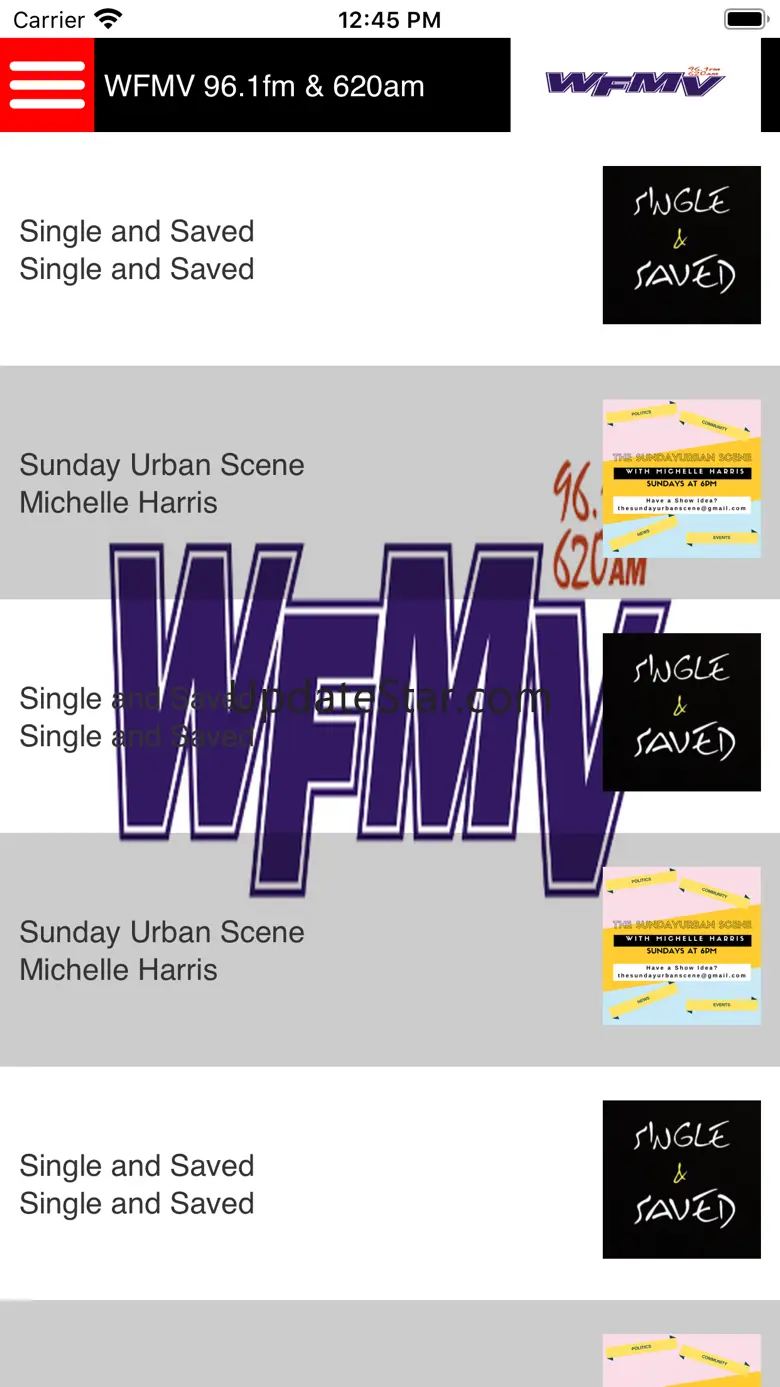 WFMV 96.1, 98.9. 107.1 & 620am 11.0.67