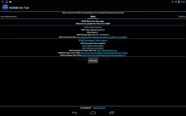 ROMDashboard Developer Tool 1.0.9