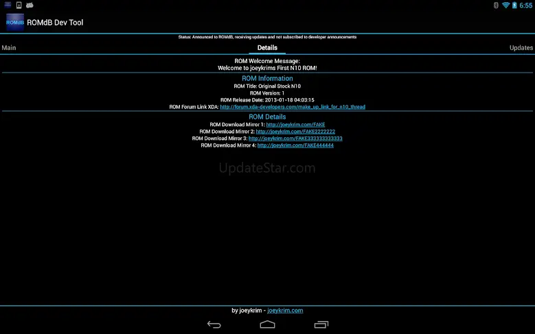 ROMDashboard Developer Tool 1.0.9
