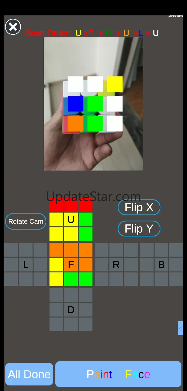 Magic Cube Solver-Cube Scanner
