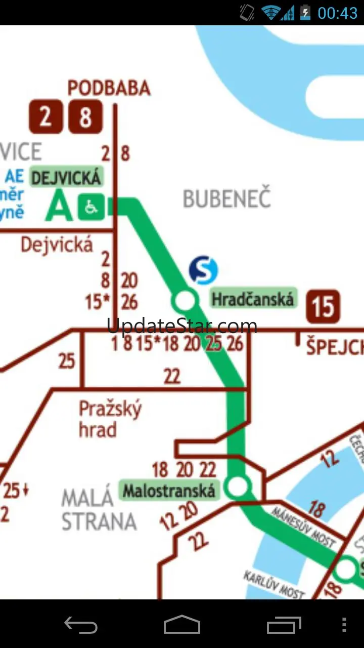 Prague Metro and Tram Map Free 100.11