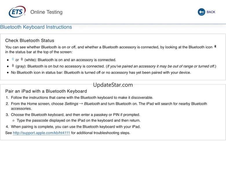 ETS Online Testing 3.1