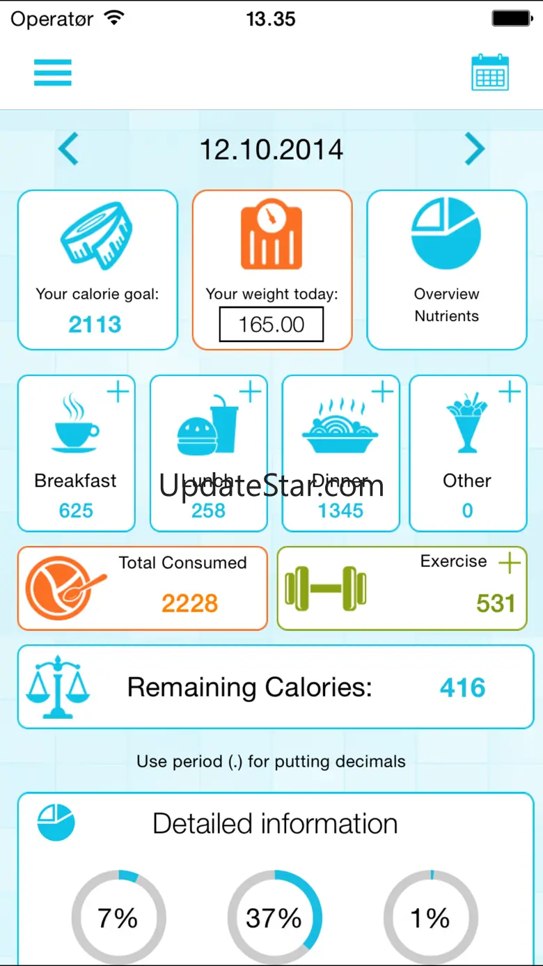 Calorie Counter and Weight Loss Watcher 1.2