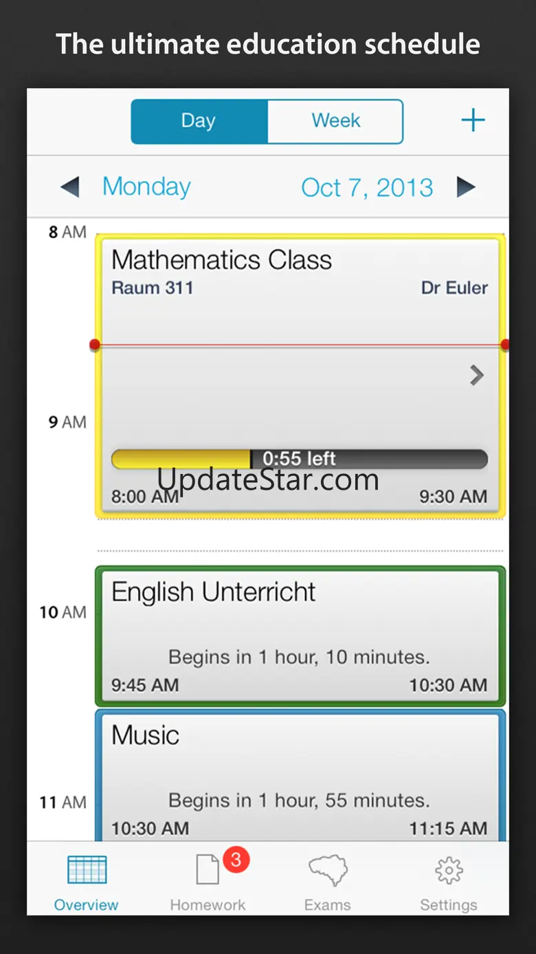 Class schedule - Your Assignment and School timetable 2.1