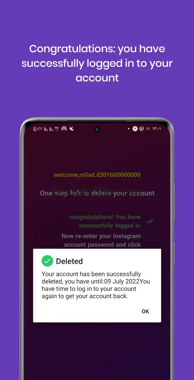 Delete account (for Insta) 2.3 - Play_store