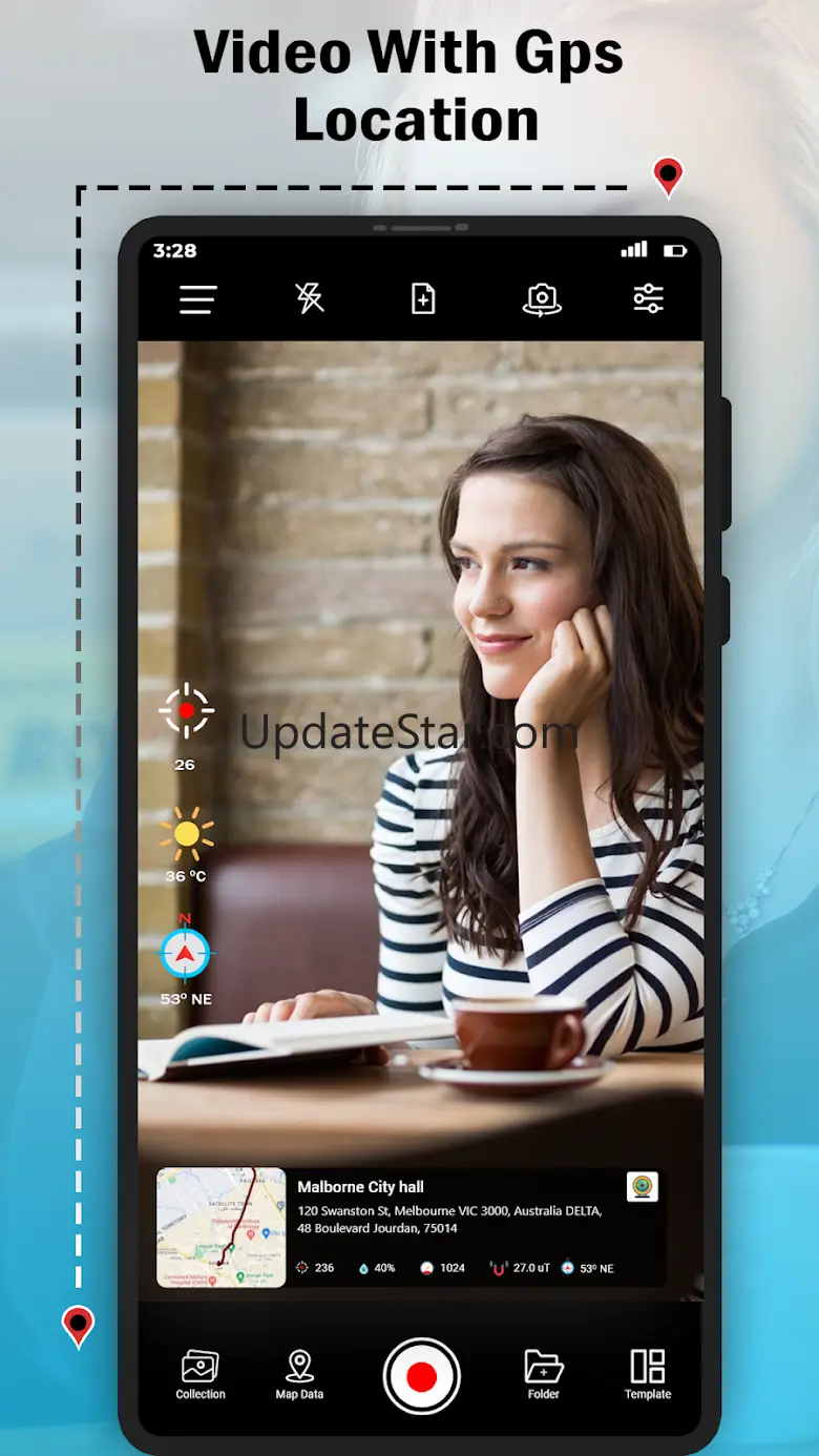 GPS Map Video Camera App