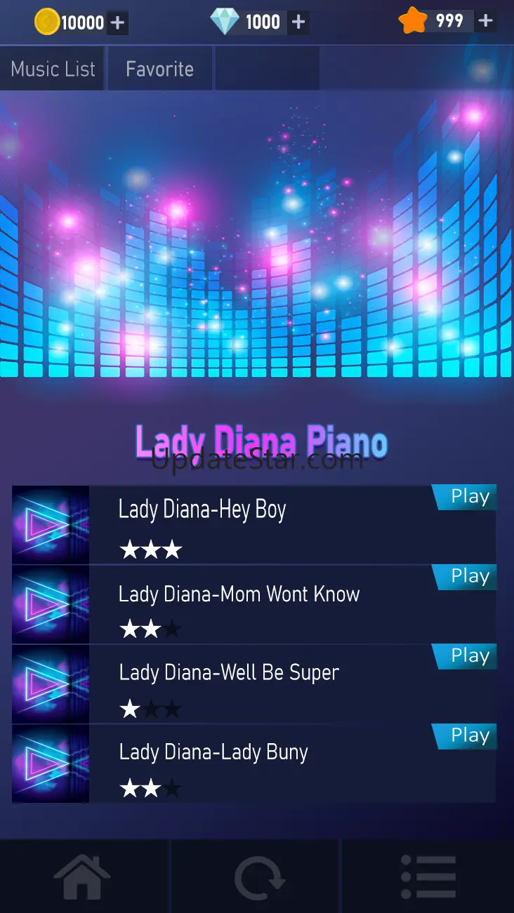 Lady Diana Piano Tiles Game 1.0