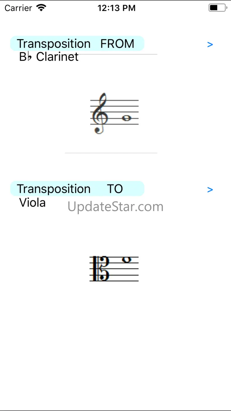 Transposition by Instruments 1.1