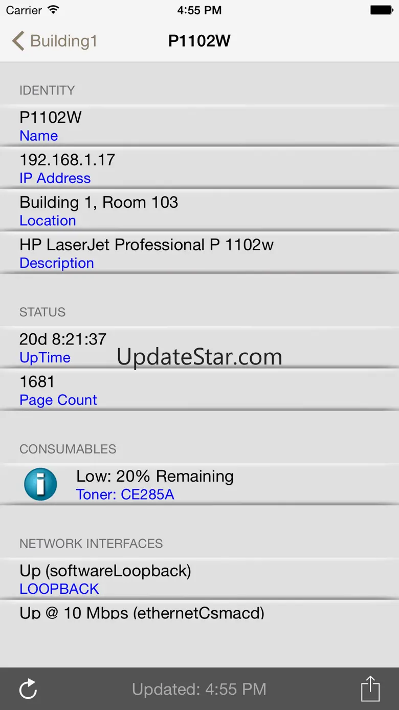 PrinterMonitor - SNMP client for network printers 1.1