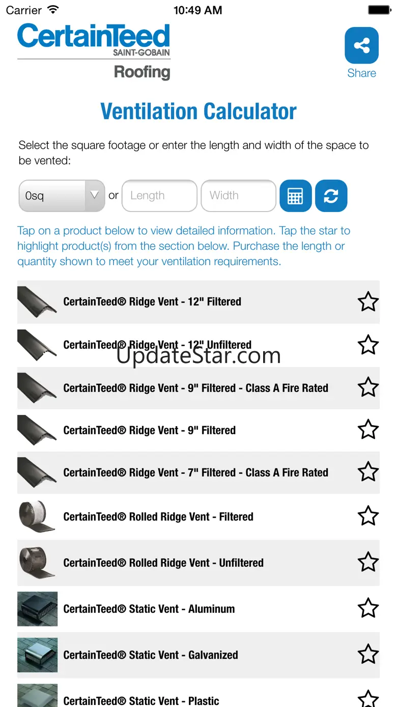 Roofing Ventilation Calculator 2.1.17