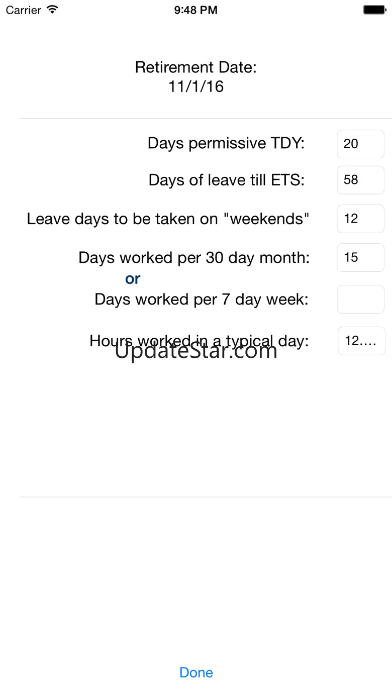 Short Timer: Military Retirement Countdown 1.0