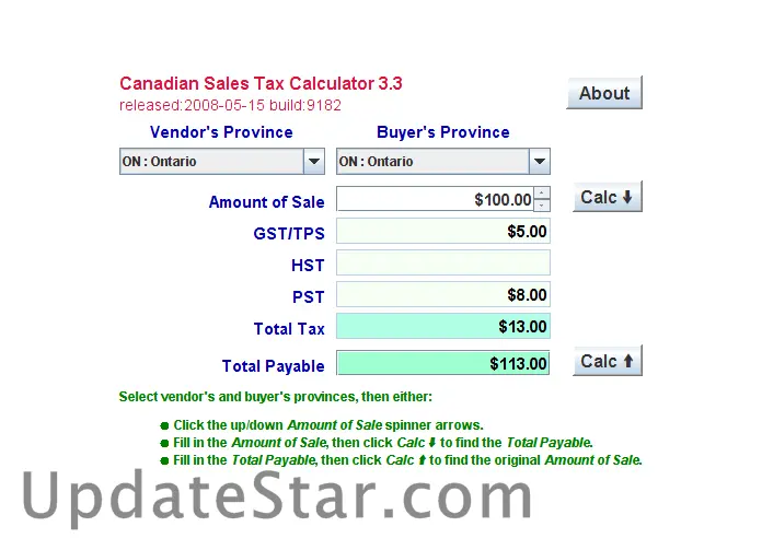 CanadianTax 3.3