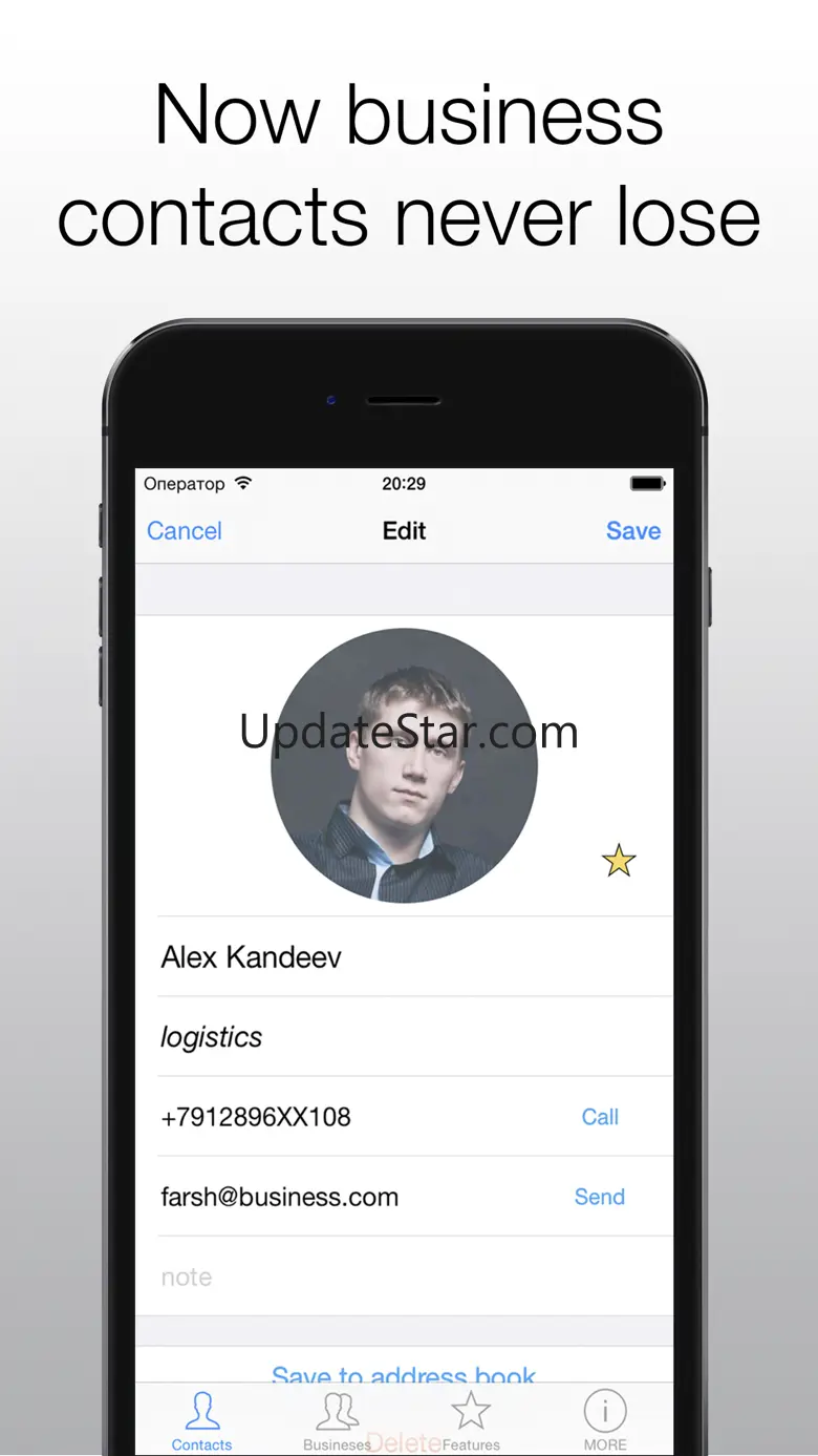 Business Contacts App 1.1.1