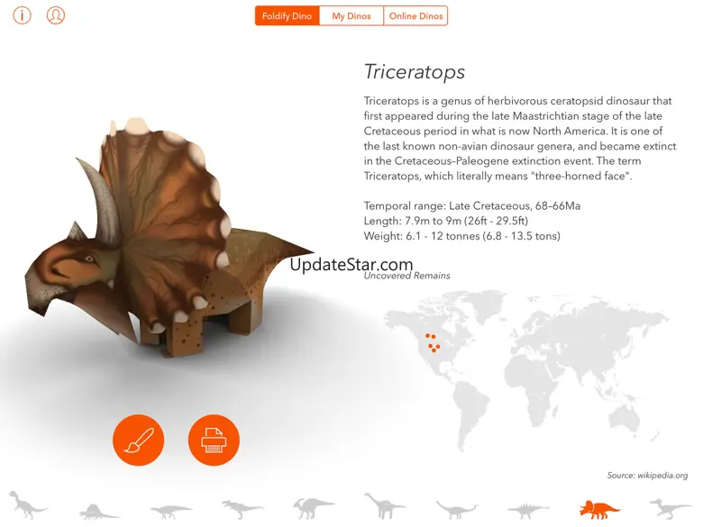 Foldify Dinosaurs